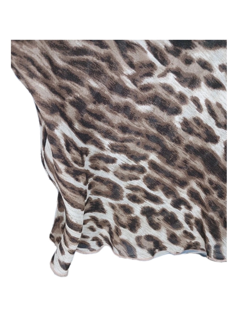 Roaman's Women's Animal Print Embellished Tunic Top‎ Size 18W Brown Leopard - Picture 6 of 8